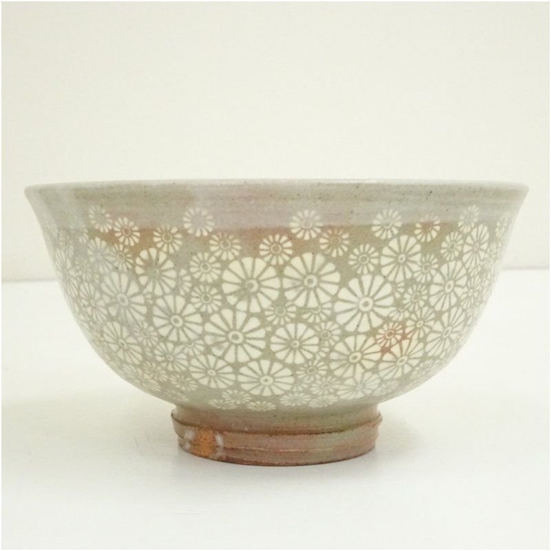 瑞昌窯 柳昌坤造 三島茶碗（共箱） 茶道 抹茶 おしゃれ 抹茶茶碗 抹茶