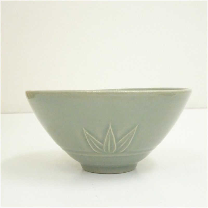 高麗焼 李方子（楽善斎）造 高麗青磁蓋茶碗（共箱） 茶道 抹茶