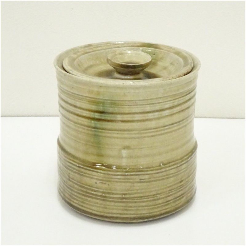 茶道具 黄瀬戸 水指 加藤作助 共箱 茶道具 黄瀬戸 水指 加藤作助 共箱