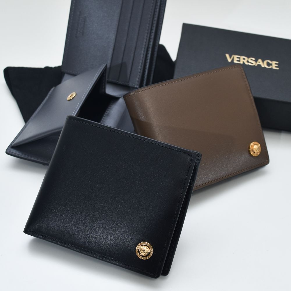 ヴェルサーチ 財布 本革 バロック メンズ メデューサ ブランド VERSACE