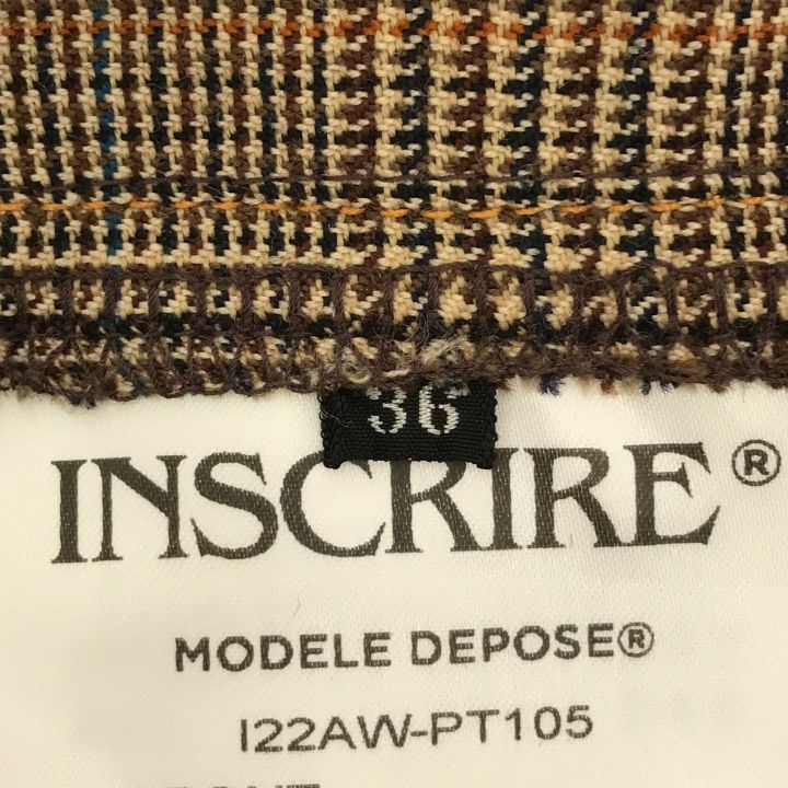 アンスクリア　グレンチェックコンビネーションパンツ INSCRIRE（アンスクリア）の「【INSCRIRE / アンスクリア】Glen Check
