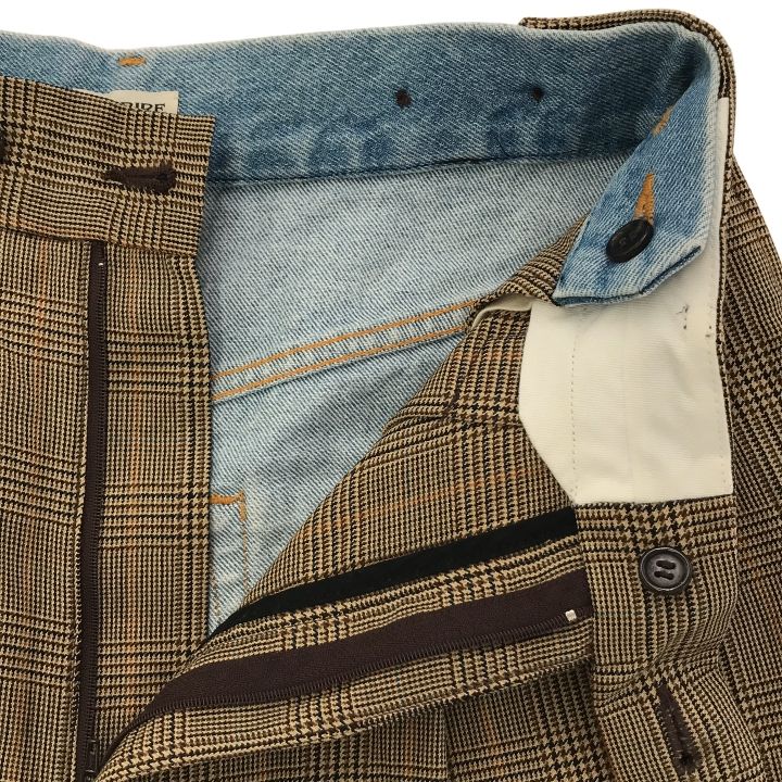 INSCRIRE (アンスクリア)Glen Check Combined Tow Pants グレン