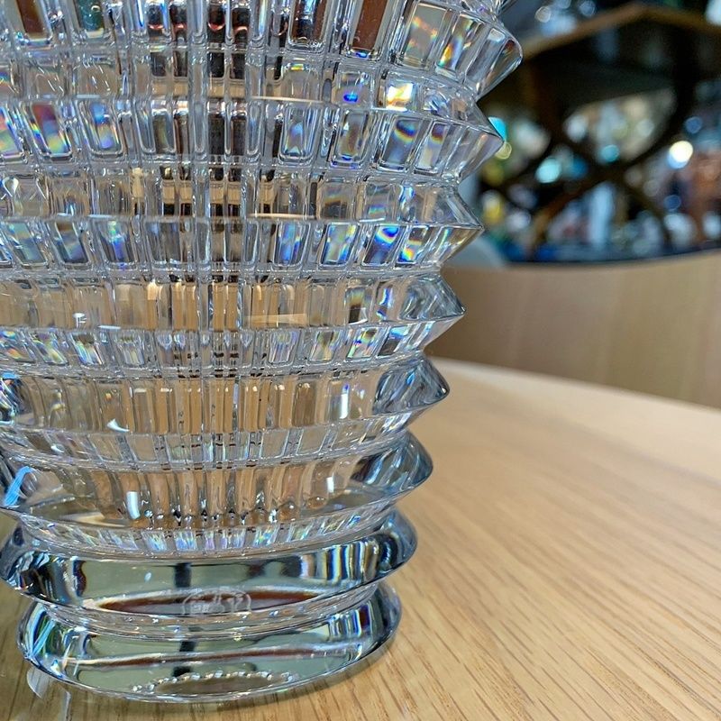 バカラ Baccarat アイ ベース S 花瓶 クリスタル 14.5cm オーバル 楕円