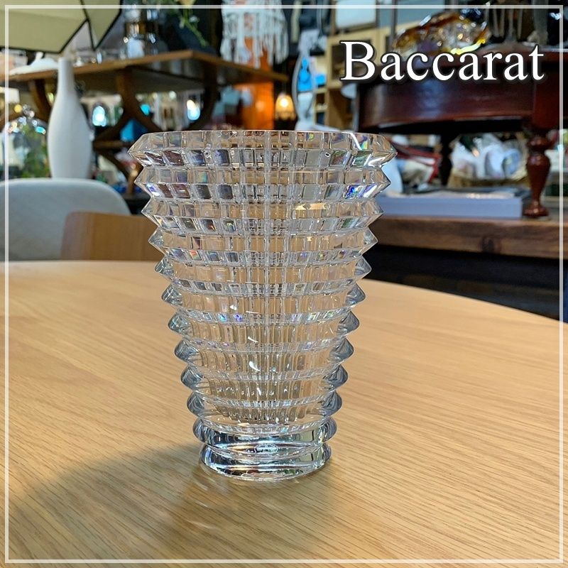 バカラ Baccarat アイ ベース S 花瓶 クリスタル 14.5cm オーバル 楕円