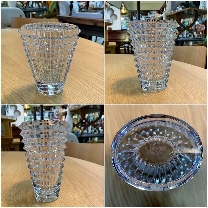 バカラ Baccarat アイ ベース S 花瓶 クリスタル 14.5cm オーバル 楕円