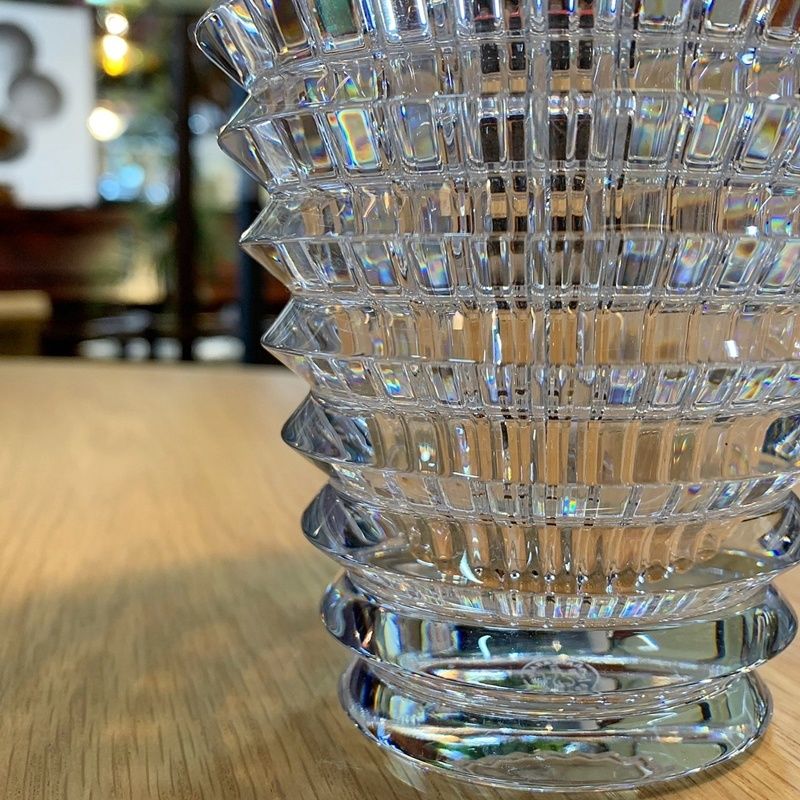 バカラ Baccarat アイ ベース S 花瓶 クリスタル 14.5cm オーバル 楕円