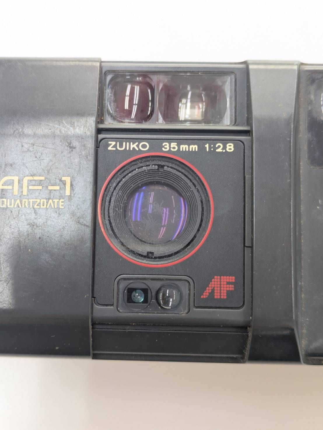 D 【保管品】OLYMPUS AF-1 QUARTZ DATE ブラック フィルムカメラ