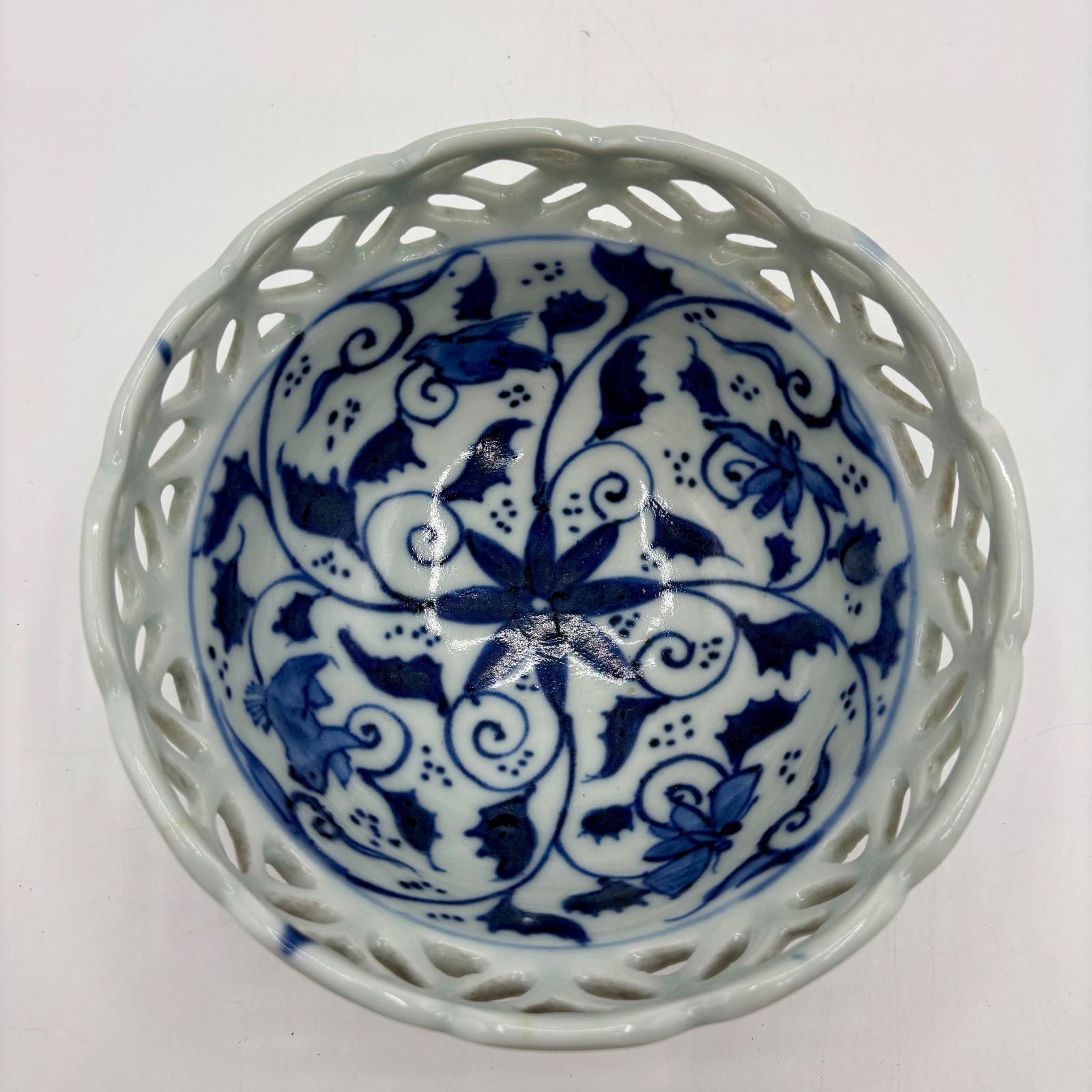 古伊万里 染付 染め付け 鉢 ひねり 伊万里 呉須 古伊万里 染付 染め付け 鉢 ひねり 伊万里 呉須 古伊万里 染付