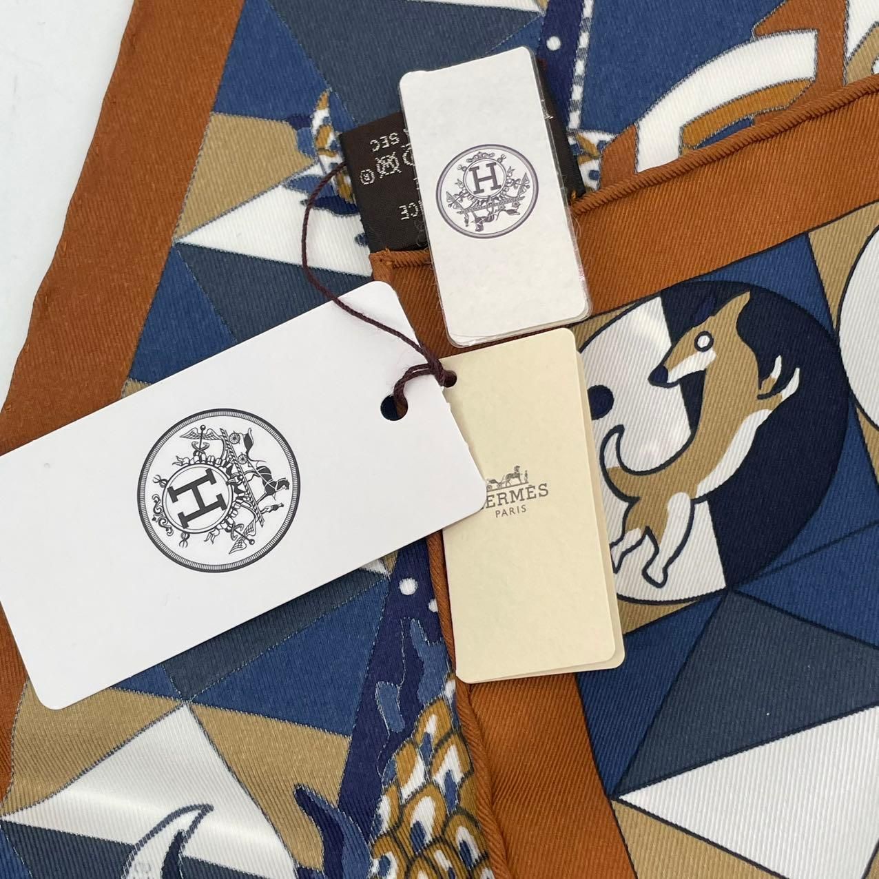 未使用品 HERMES エルメス スカーフ シルク L