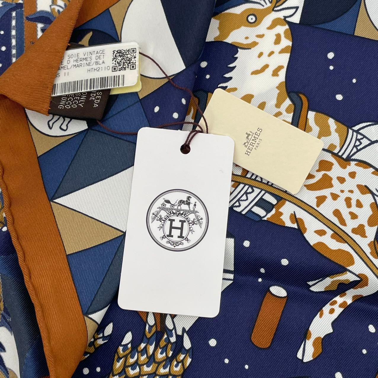 未使用品 HERMES エルメス スカーフ シルク L