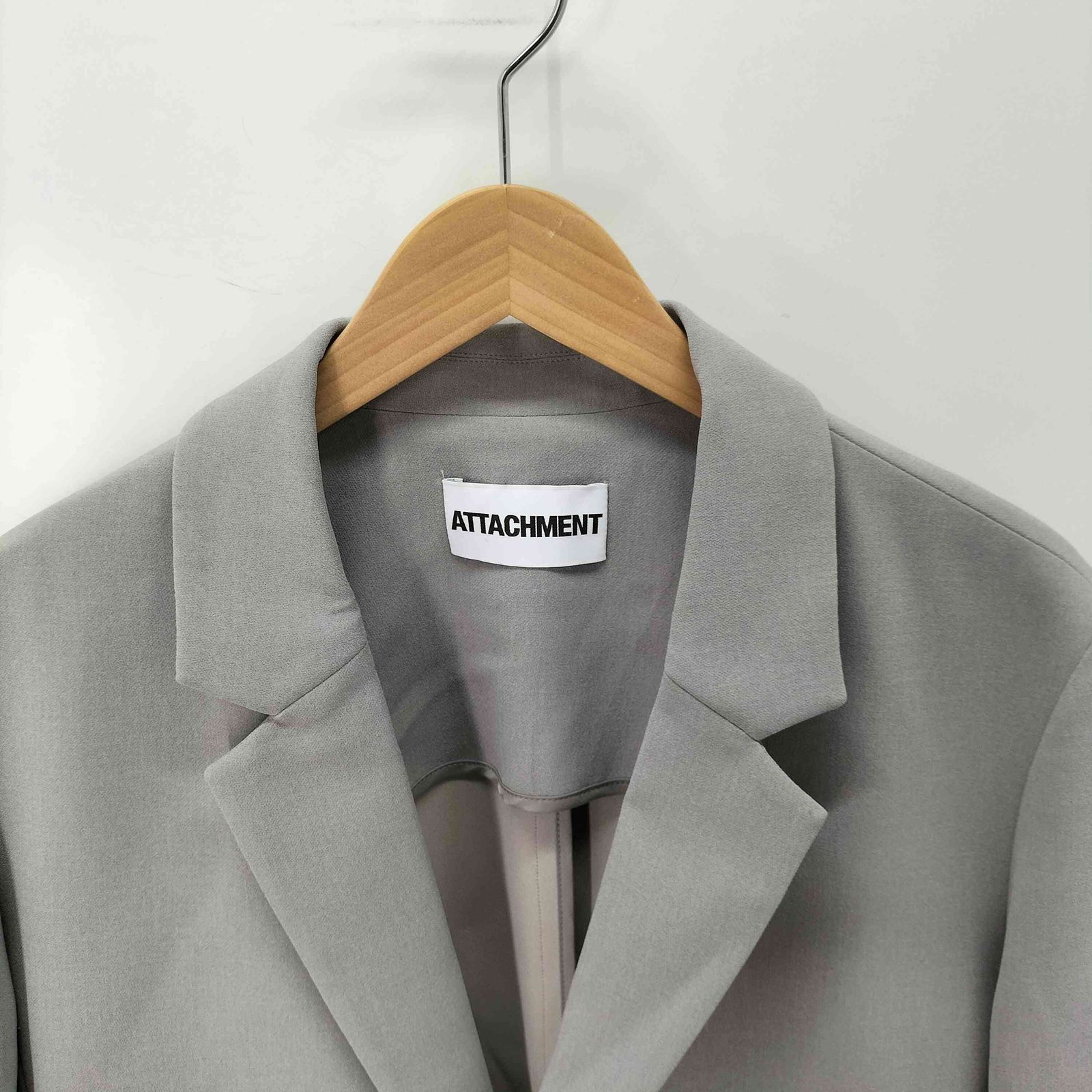 アタッチメント ATTACHMENT 2B ライトグレー テーラードジャケット