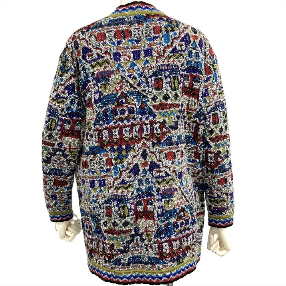 ミッソーニ Missoni カーディガン マルチカラー S 総柄 レディース