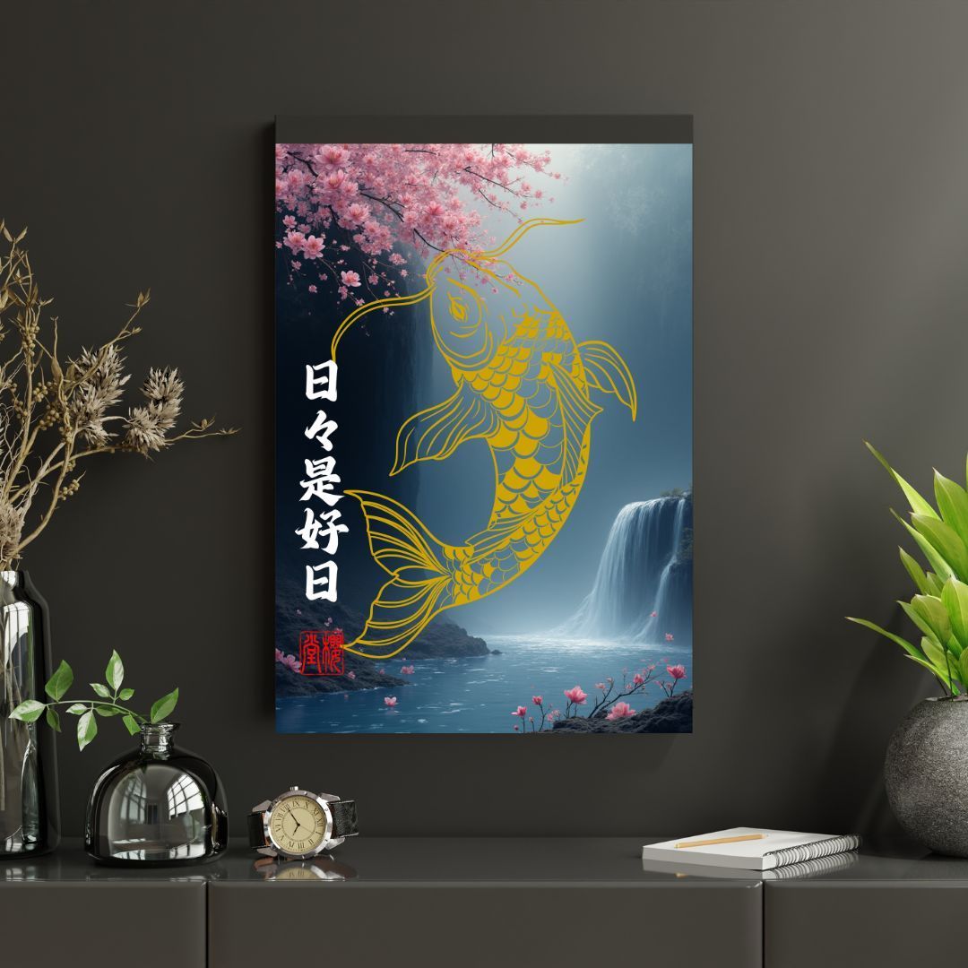開運アートポスター 「日々是好日」 漢字・ことわざ・日本語 2Lフォト