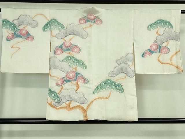 平和屋着物∞極上 名門 藤娘きぬたや・総絞り 羽織 絞り 松文 逸品