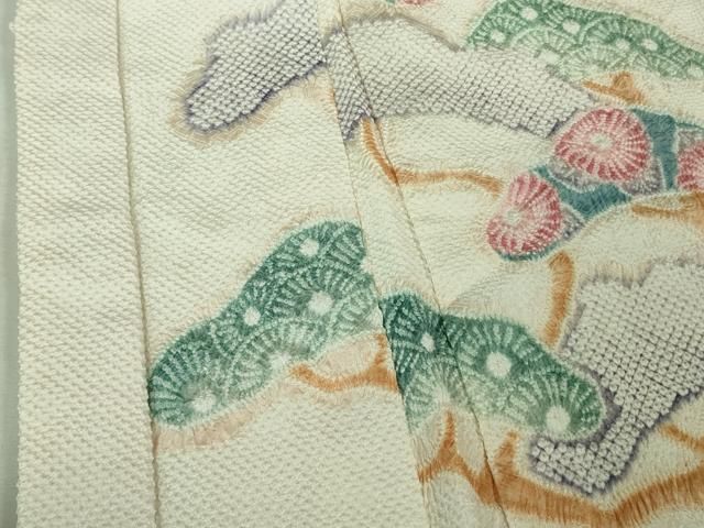 平和屋着物＃極上　名門　藤娘きぬたや・総絞り　羽織　絞り　松文　逸品　DZAB3055kh6 楽天市場】平和屋本店○極上 名門 藤娘きぬたや・総絞り 振袖 束ね熨斗