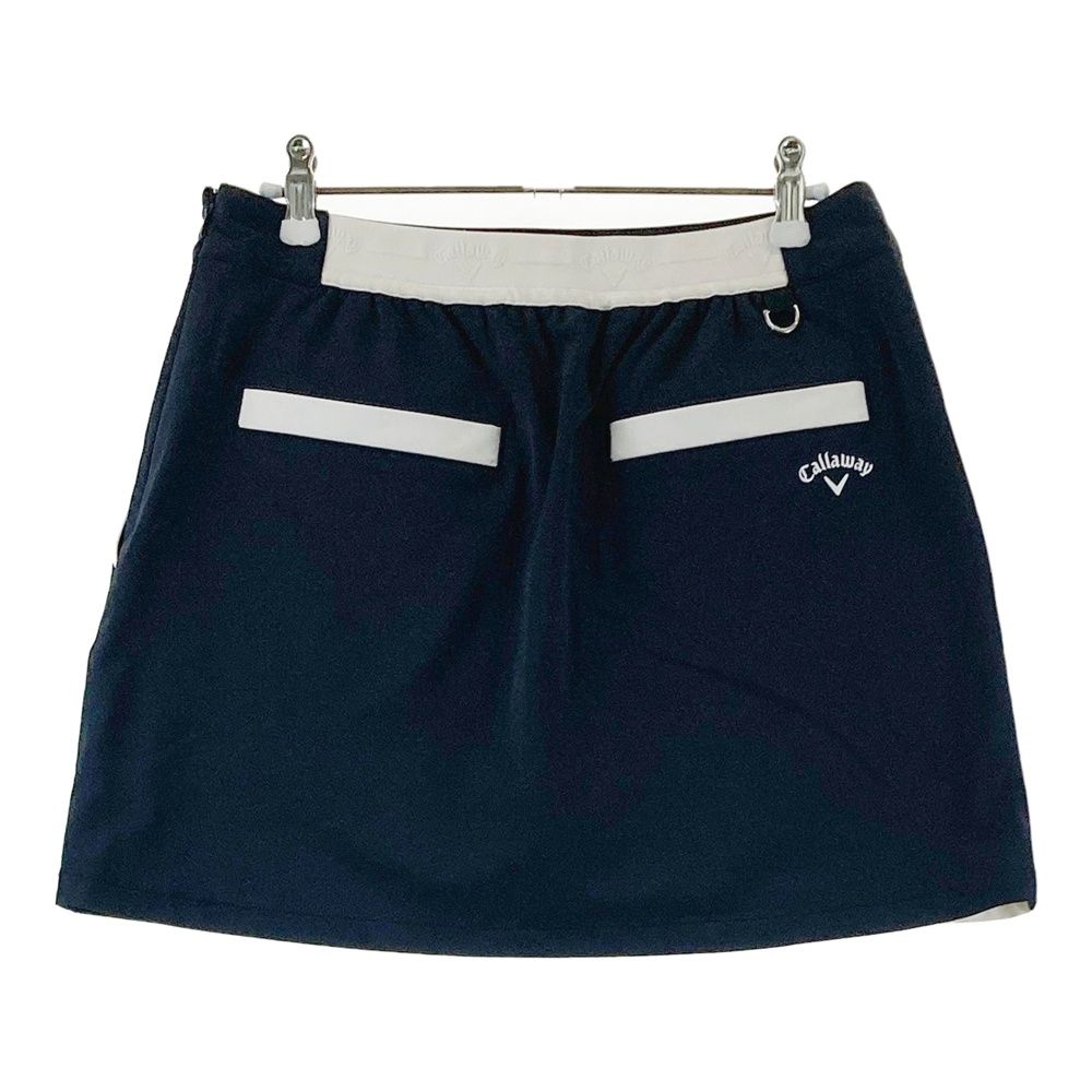 サイズ：L CALLAWAY キャロウェイ インナー付 スカート ネイビー系