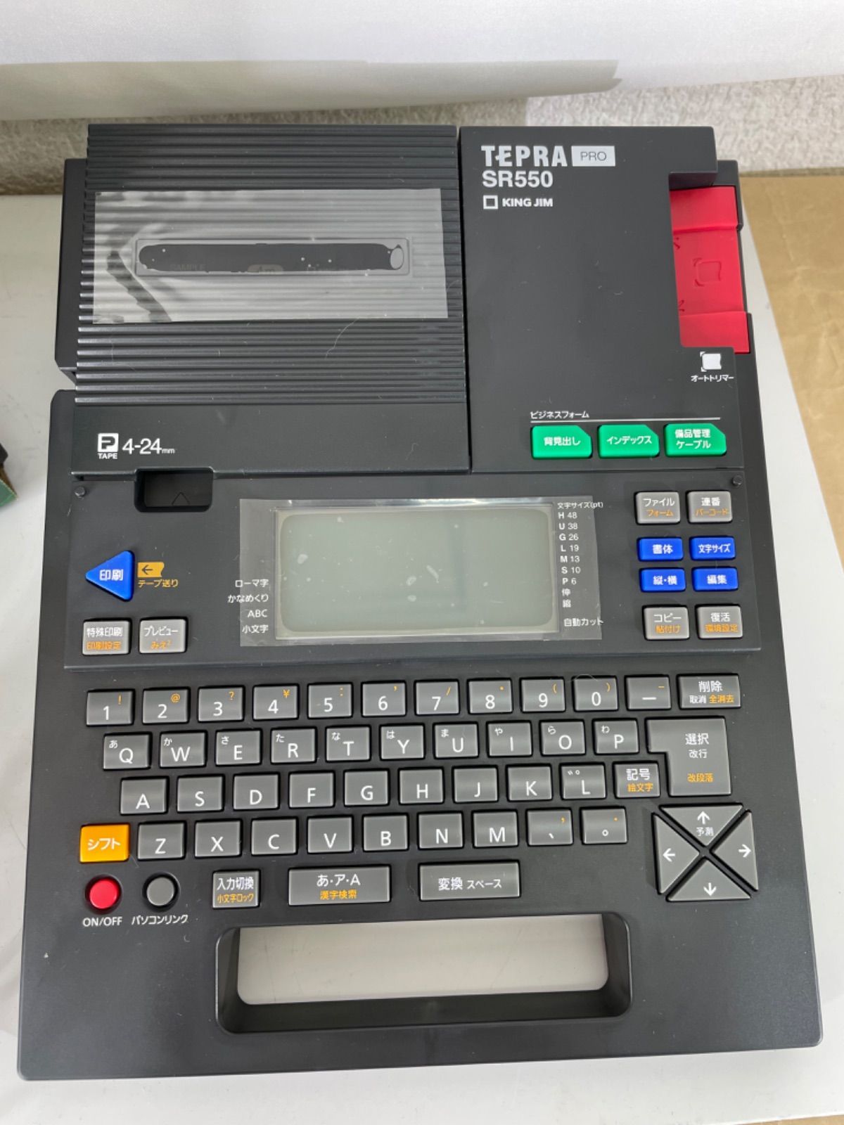 美品 KING JIM TEPRA SR550 テプラ オフィス 事務用品 - メルカリ