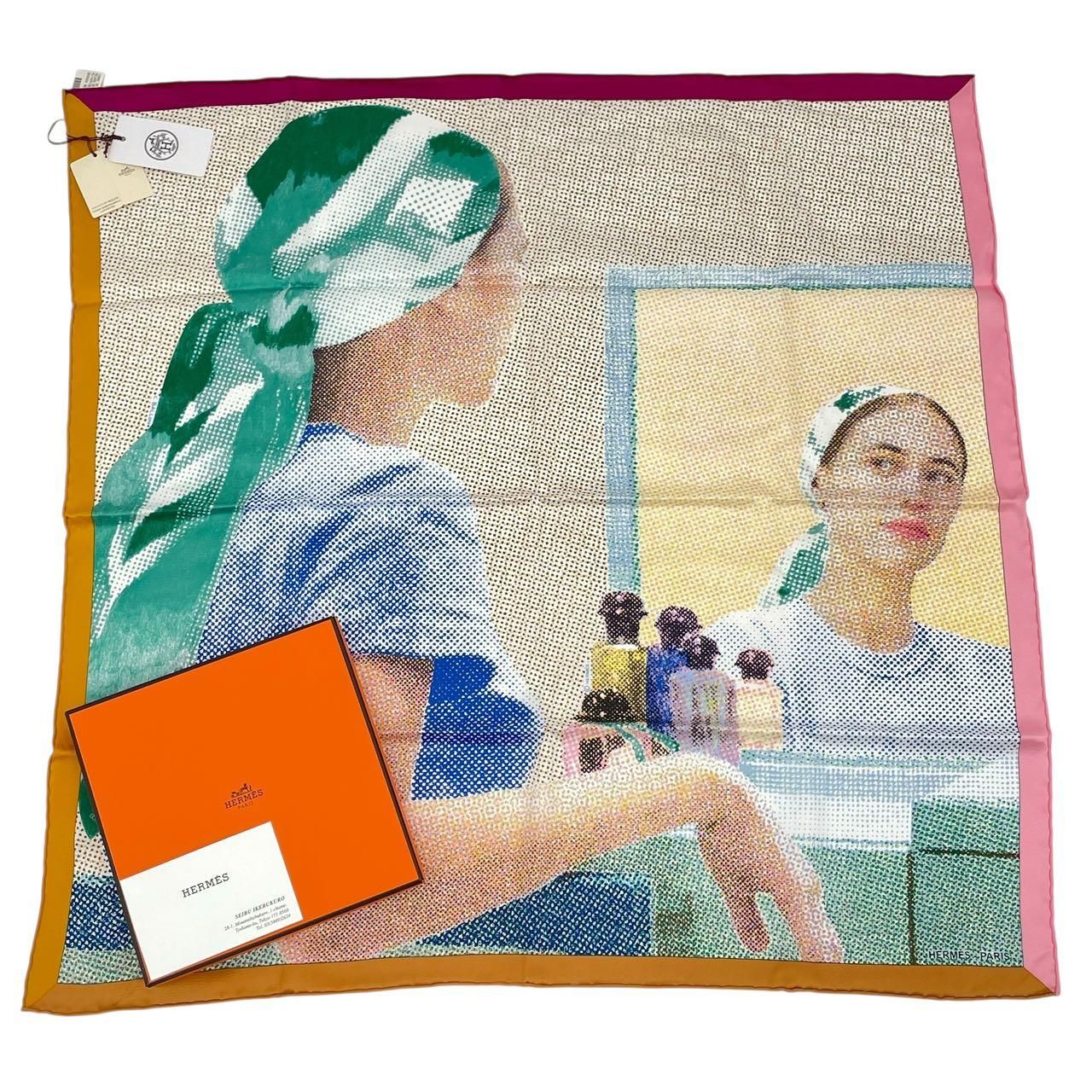 レア 未使用品 HERMES エルメス スカーフ シルク REGARD DE SOIE 