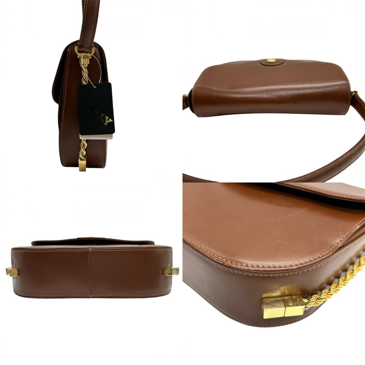 美品】バリー BALLY ハンドバッグ ワンショルダー 肩掛け レザー 本革  