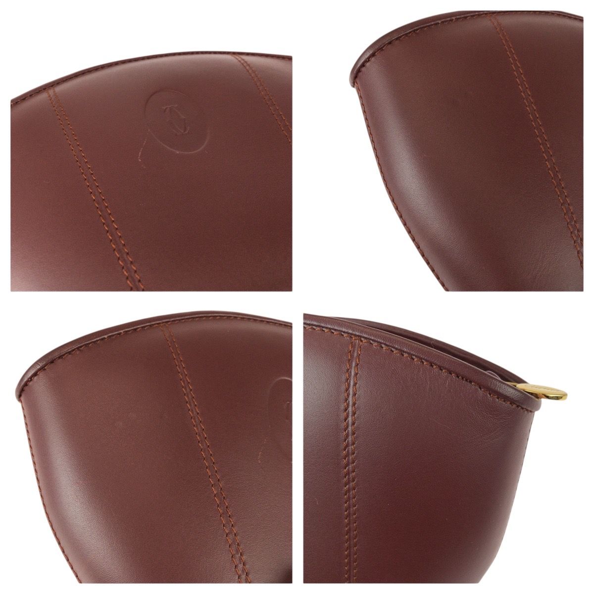 美品 CARTIER カルティエ マストライン ワインレッド ボルドー