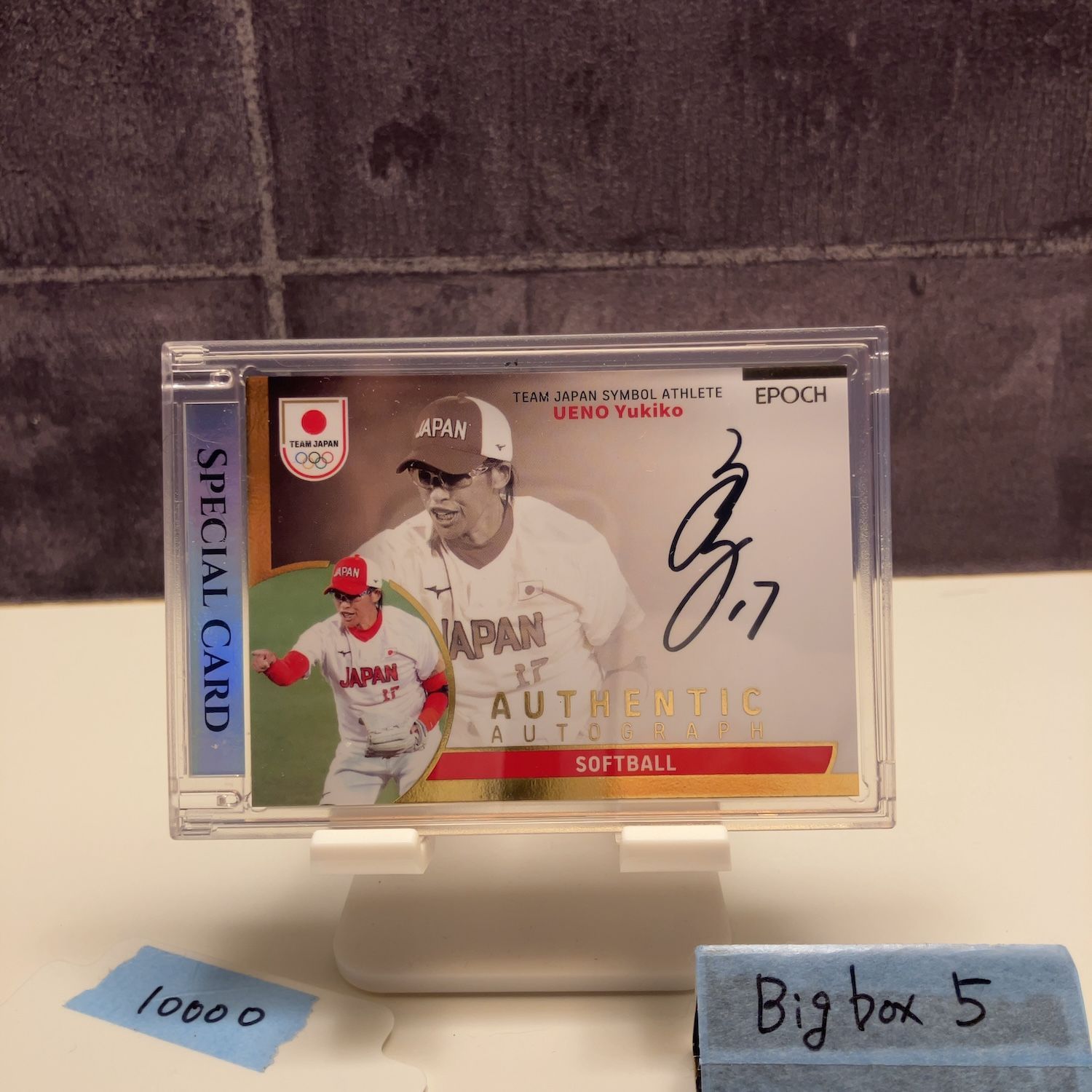 2025 EPOCH 上野由岐子 05/39 直筆サインカード 直書き 日本代表