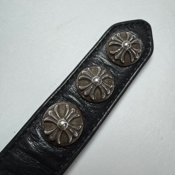 CHROME HEARTS/クロムハーツ 3BTN/2SNP/クロスボール3ボタンレザー