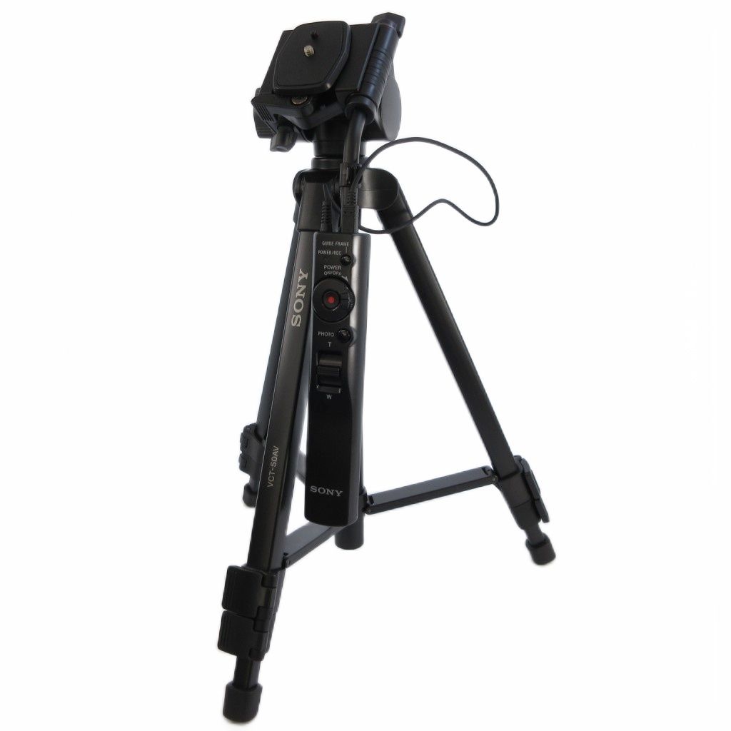 ソニー SONY ハンディカム用 リモコン付き三脚 VCT-50AV 動作未確認 黒