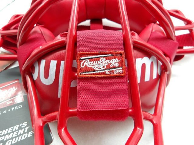 SUPREME 18ss Rawlings Catcher's Mask Red シュプリーム ローリングス