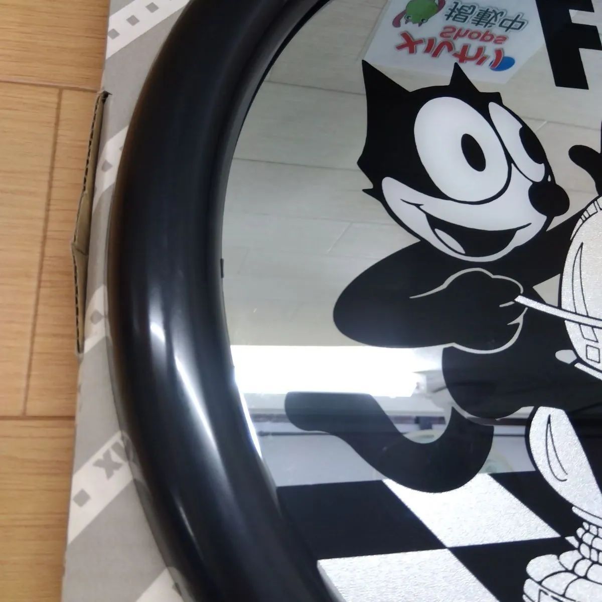 フィリックス FELIX THE CAT ビンテージ壁掛け鏡 希少】1987年製 フィリックス・ザ・キャット (Felix the cat