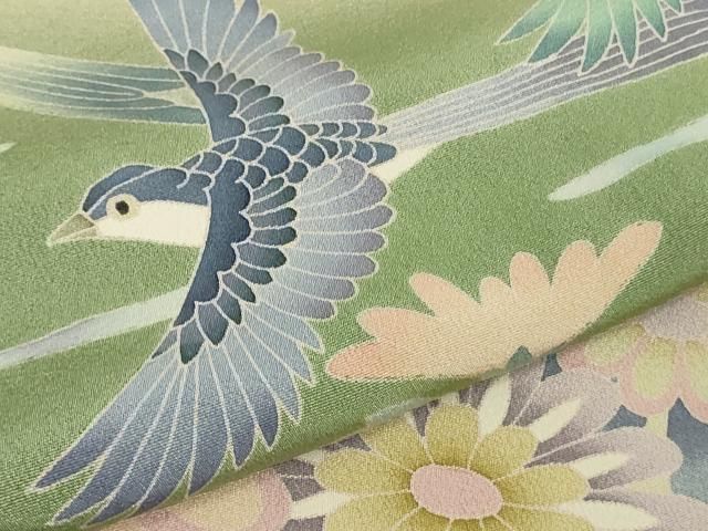 平和屋本店○極上 十日町 加賀草木友禅の第一人者 田村哲彦 訪問着