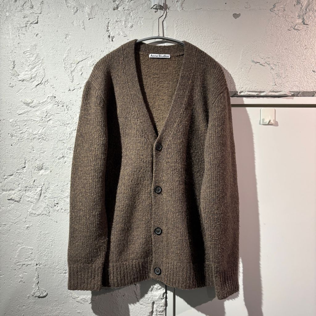 Acne Studios　ウールニット カーディガン　ブラウン S 中古・古着通販】ACNE STUDIOS (アクネ ストゥディオス) ニット