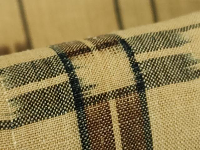 平和屋本店＊極上 夏物 芭蕉布 手積み芭蕉糸100％ 格子 逸品