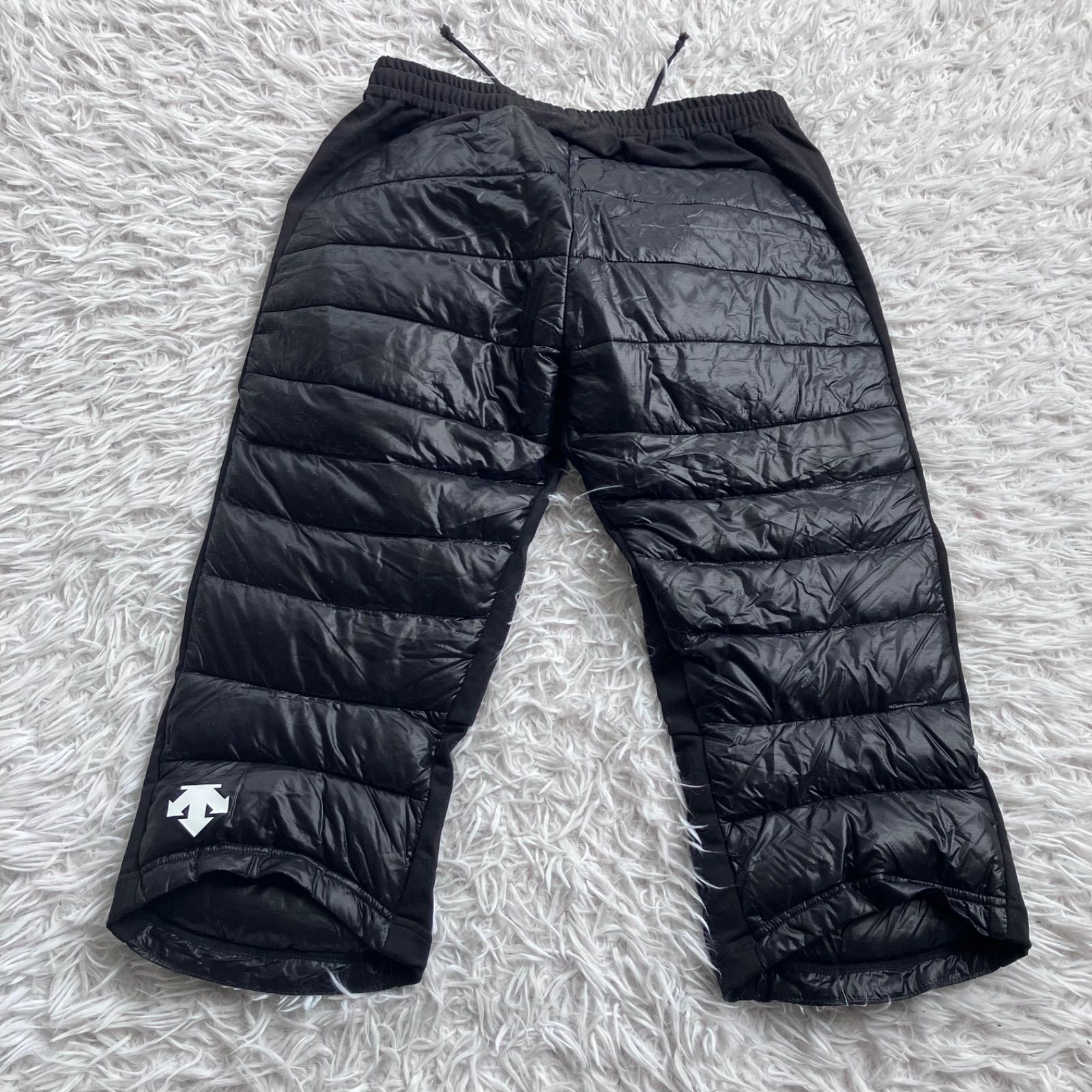 状態良 デサント DESCENTE ブラック ダウンパンツ 7分 スキー スノボ