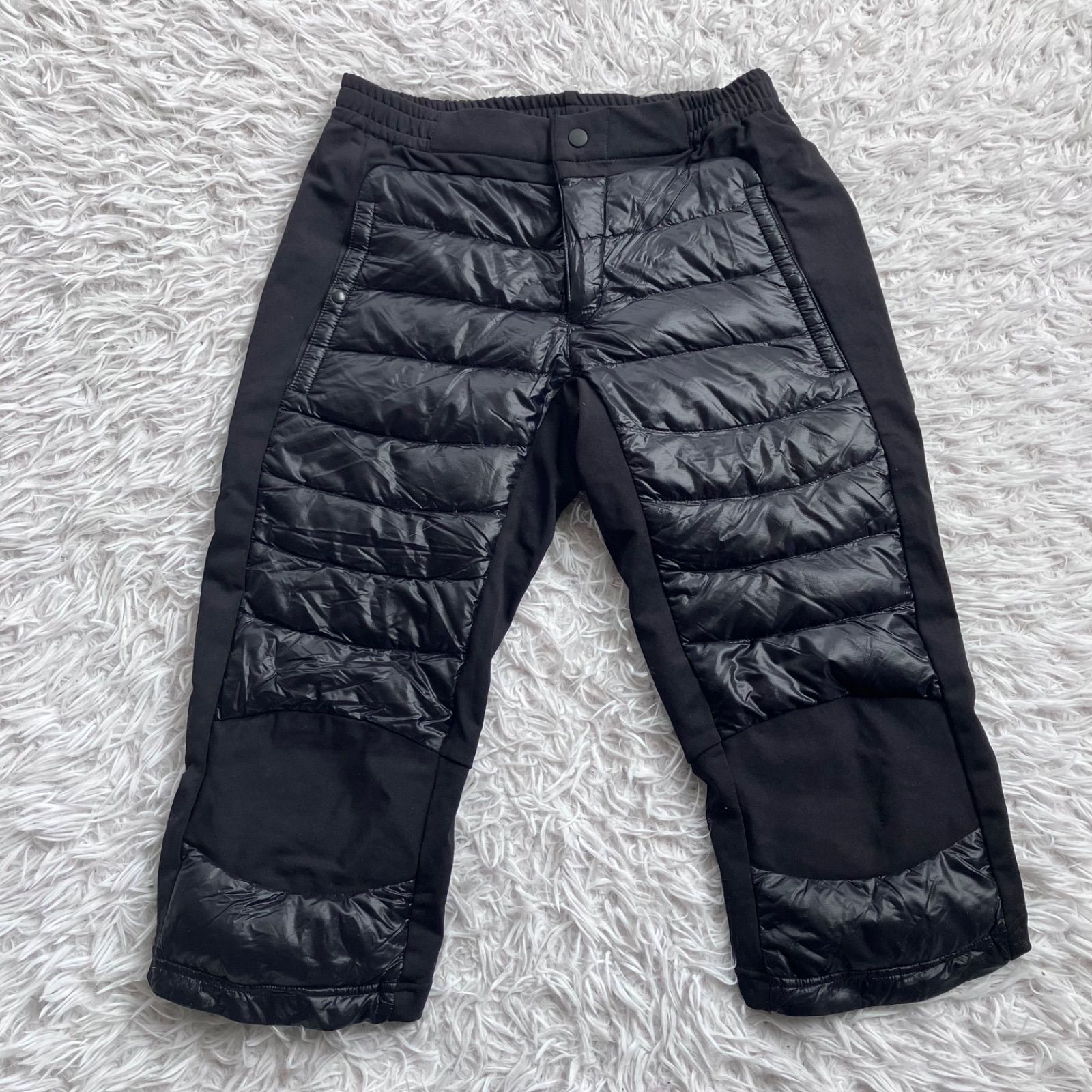 状態良 デサント DESCENTE ブラック ダウンパンツ 7分 スキー スノボ