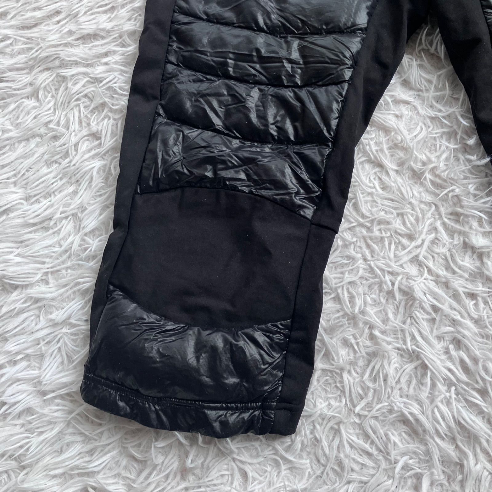状態良 デサント DESCENTE ブラック ダウンパンツ 7分 スキー スノボ