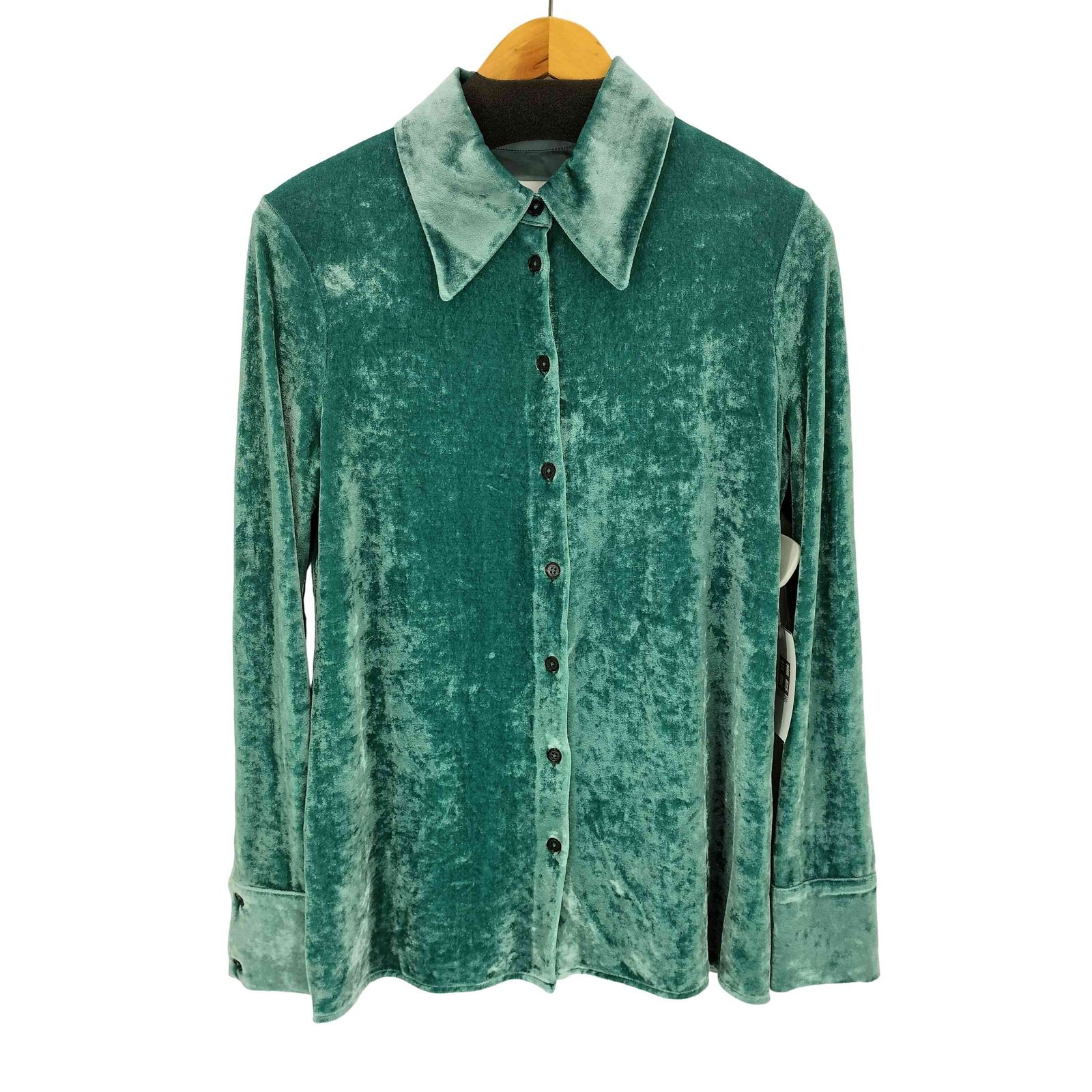ジルサンダー JIL SANDER ベルベットジャージー シャツ レディース 36 