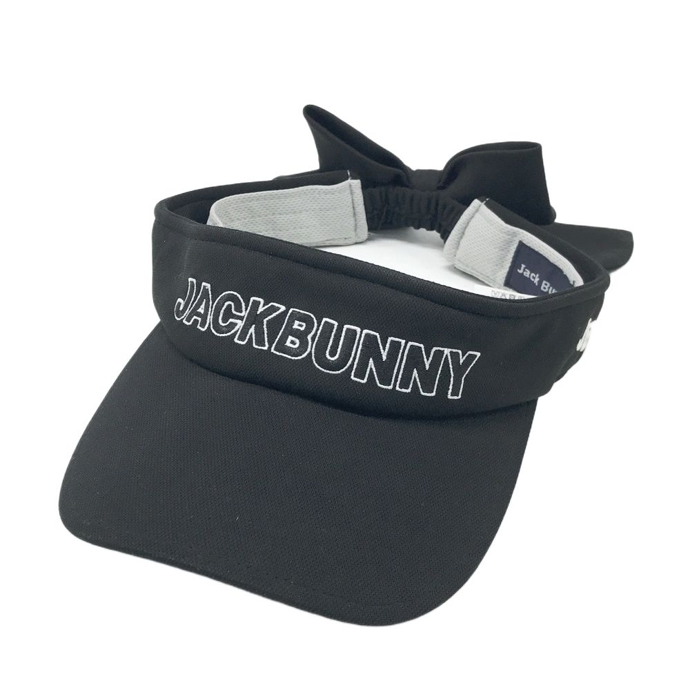 ジャックバニー／ハーフパンツ＆サンバイザーセット JACK BUNNY ジャックバニー サンバイザー リボン ブラック系 FR