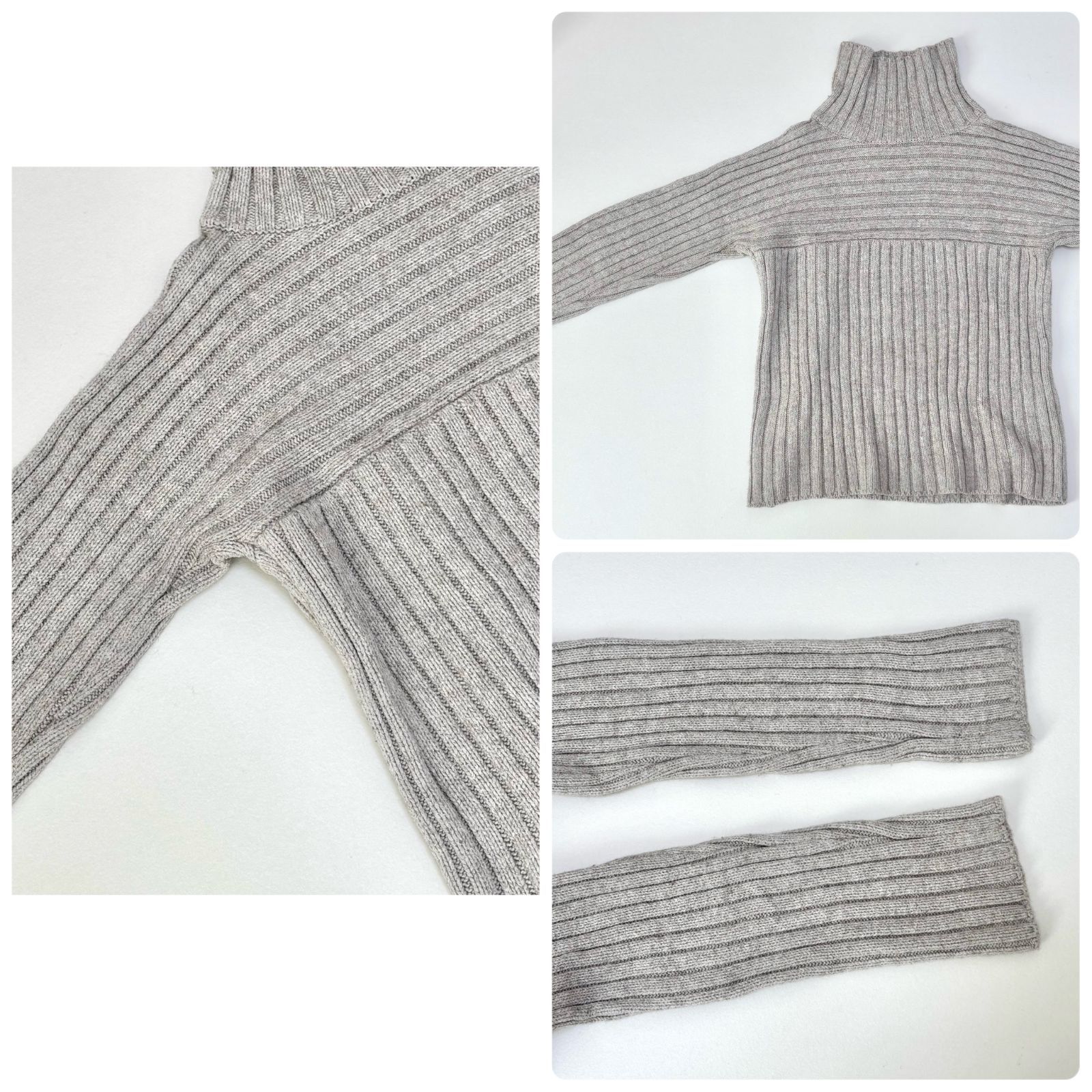 プリスティン PRISTINE オーガニックコットン ヤク混 タートルネック