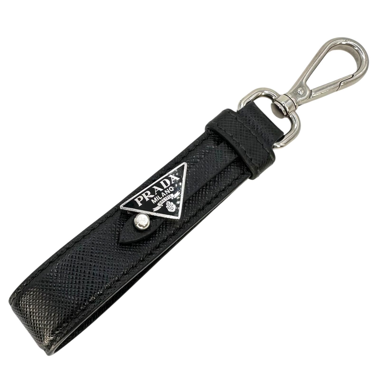 PRADA】プラダ キーホルダー トライアングルプレート キーリング欠品