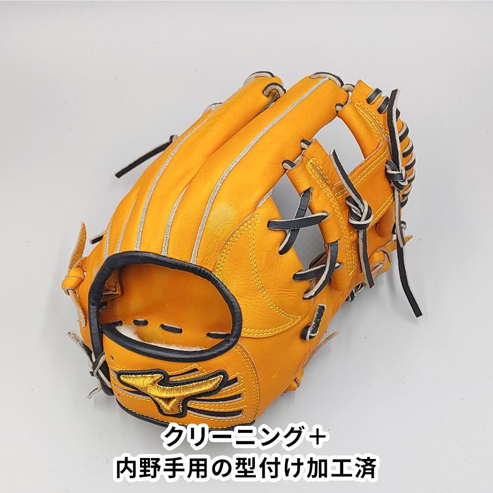 m*0様 ミズノプロ　軟式内野用グローブ クリーニング済み 】 ミズノ 軟式グローブ / 内野手用 型付け済み
