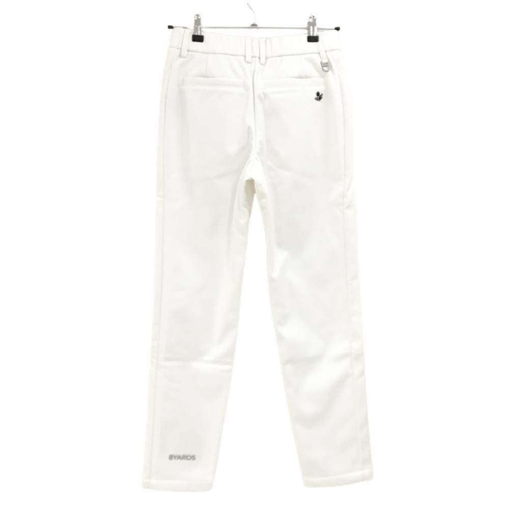 新品】ハチヤーズ パンツ 白 太ももロゴワッペン 裏起毛 ストレッチ