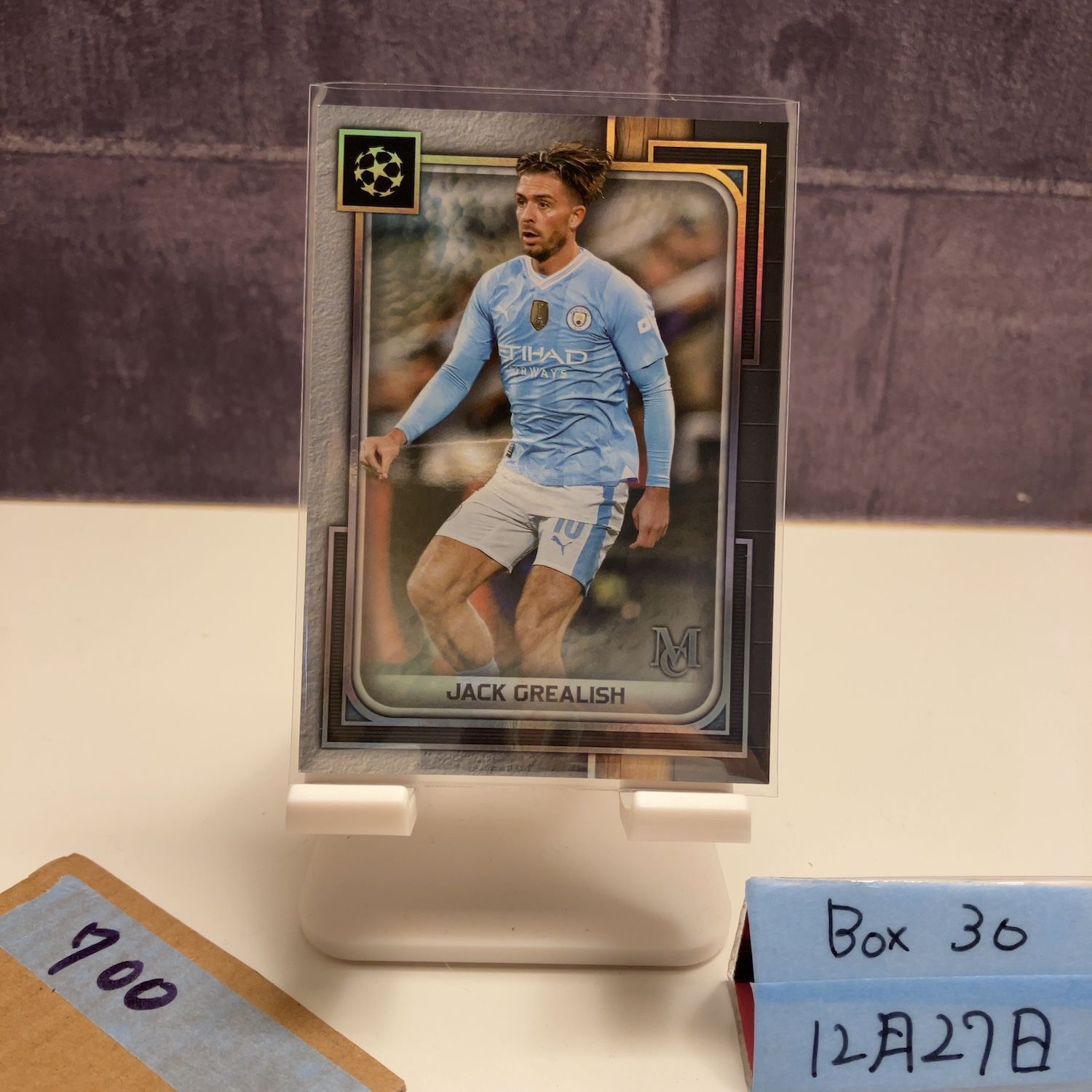 2023-24 Topps Museum Collection Jack Grealish Manchester City UEFA