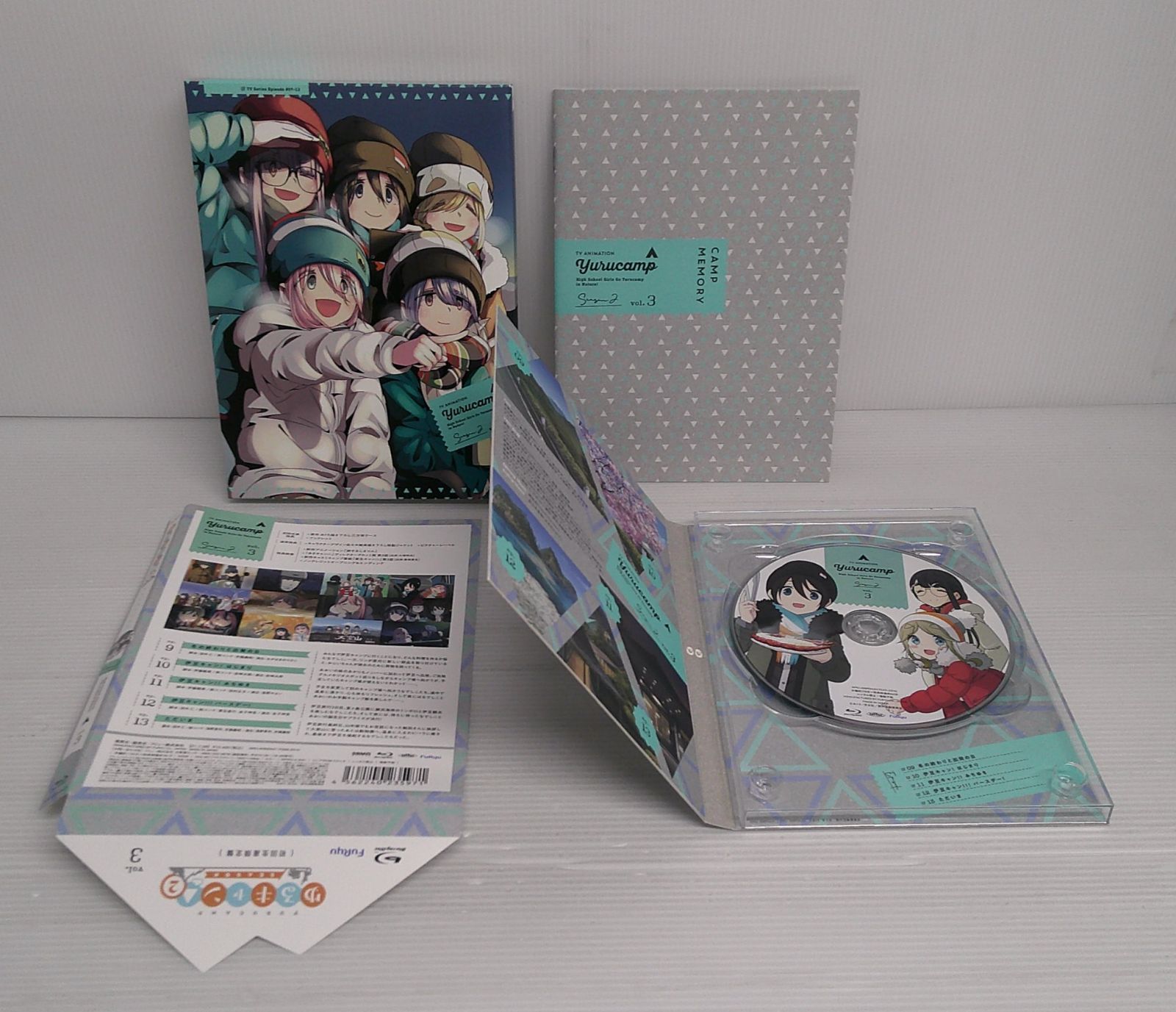 開封品】ゆるキャン△ SEASON2 初回生産限定盤 全3巻セット ブルーレイ