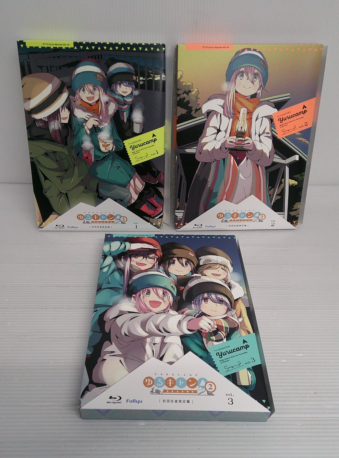 開封品】ゆるキャン△ SEASON2 初回生産限定盤 全3巻セット ブルーレイ