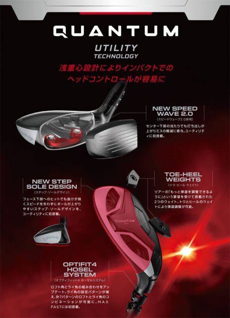 種類5：5H-S[右用] キャロウェイ QUANTUM MAX FAST ユーティリティ