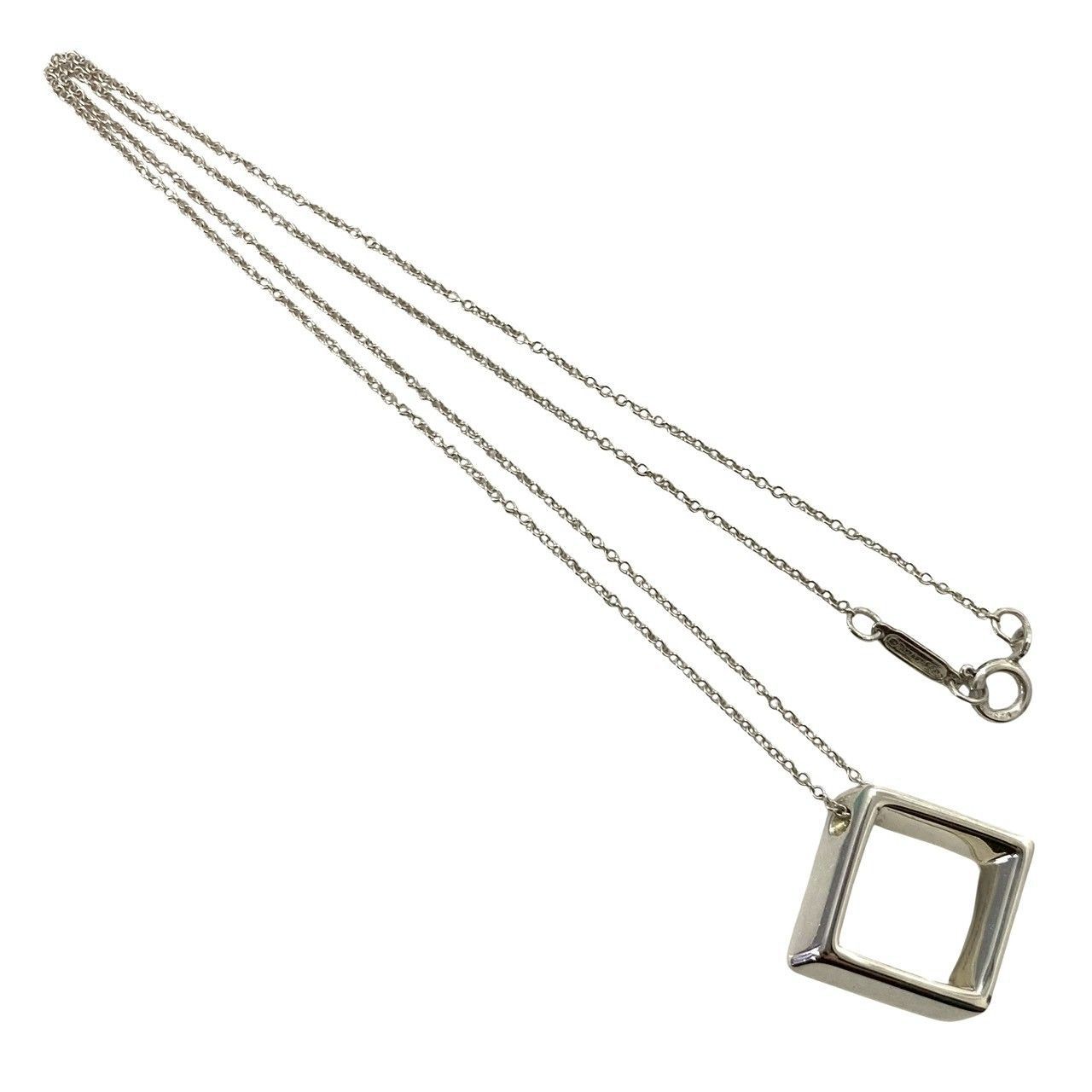 TIFFANY&Co.】オープンスクエア ネックレス SV925 SILVER/シルバー 総