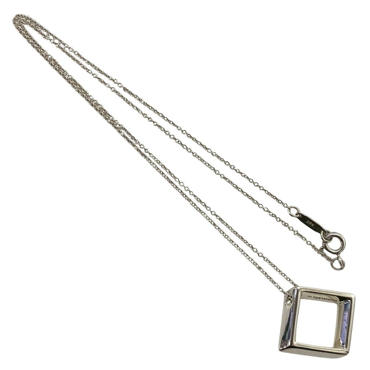 TIFFANY&Co.】オープンスクエア ネックレス SV925 SILVER/シルバー 総