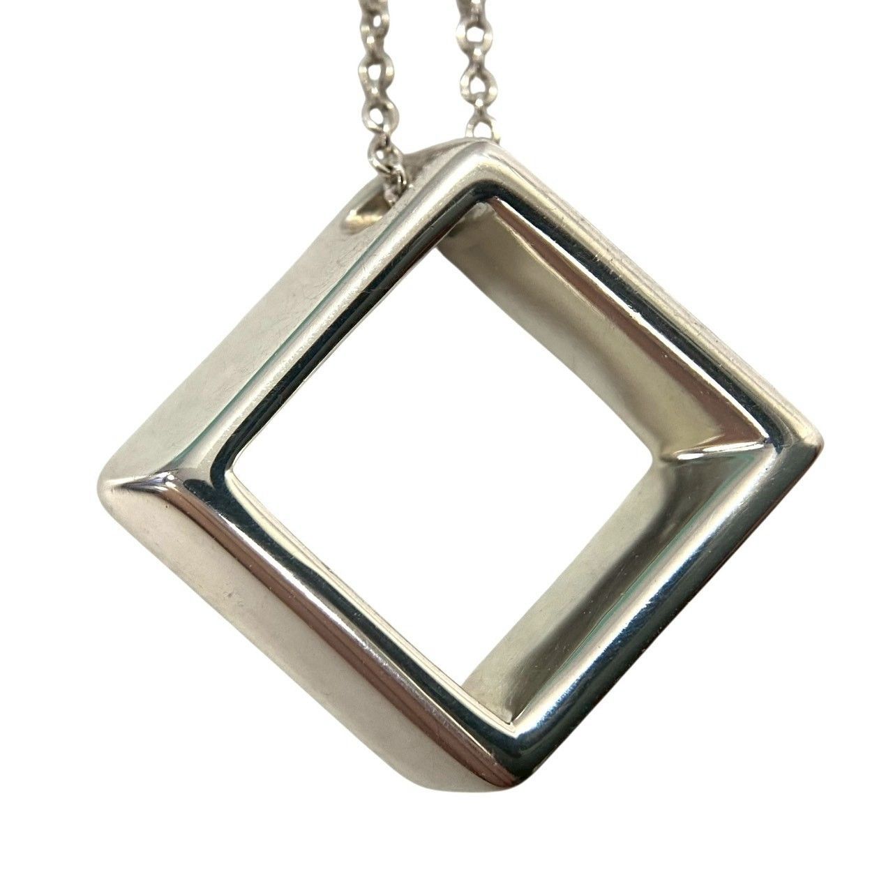 TIFFANY&Co.】オープンスクエア ネックレス SV925 SILVER/シルバー 総