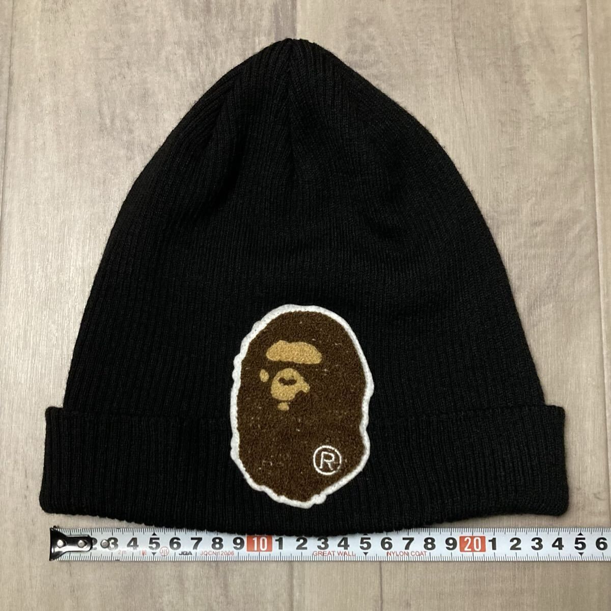BIG APE HEAD ニット帽 ブラック a bathing ape BAPE Beanie Knit Cap