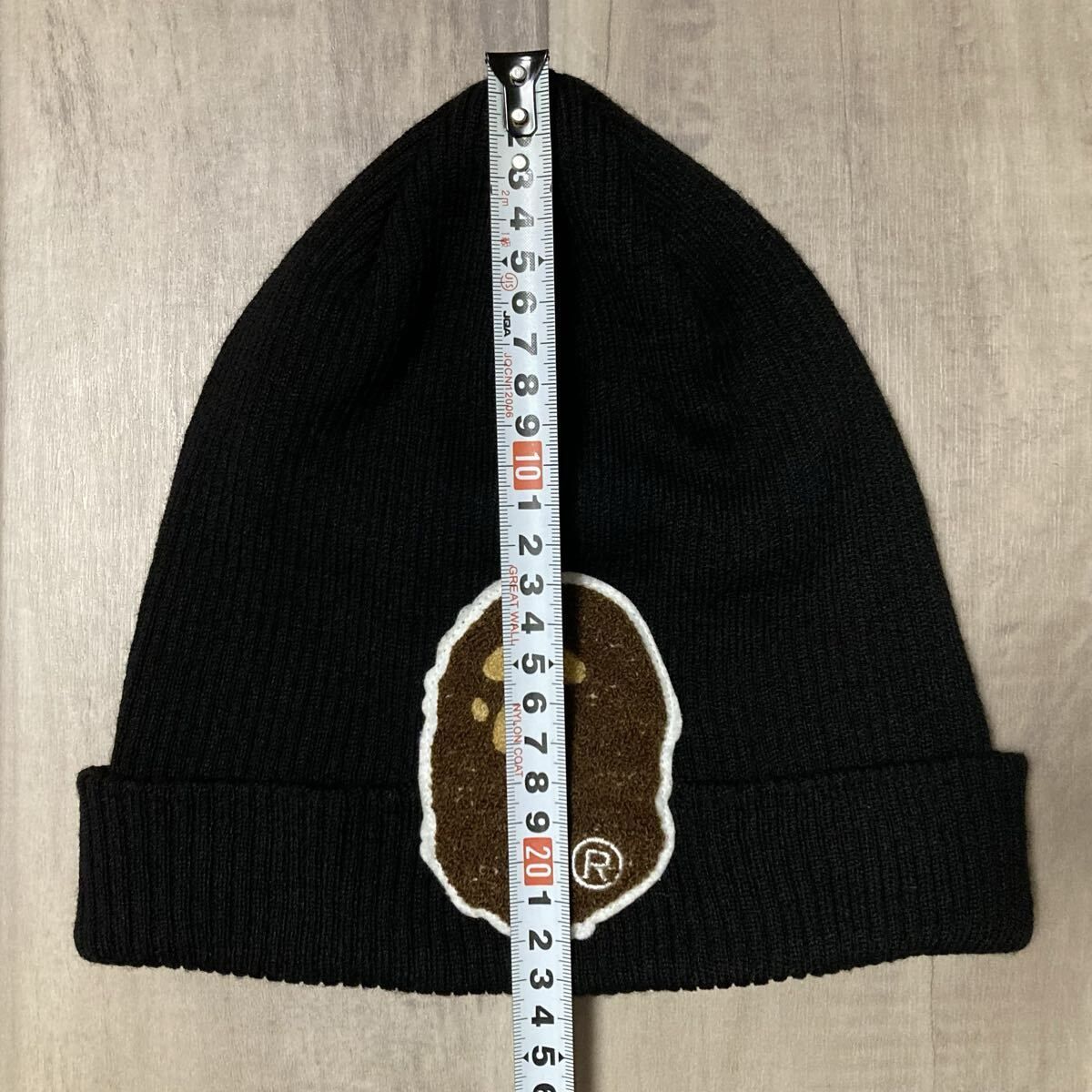 BIG APE HEAD ニット帽 ブラック a bathing ape BAPE Beanie Knit Cap